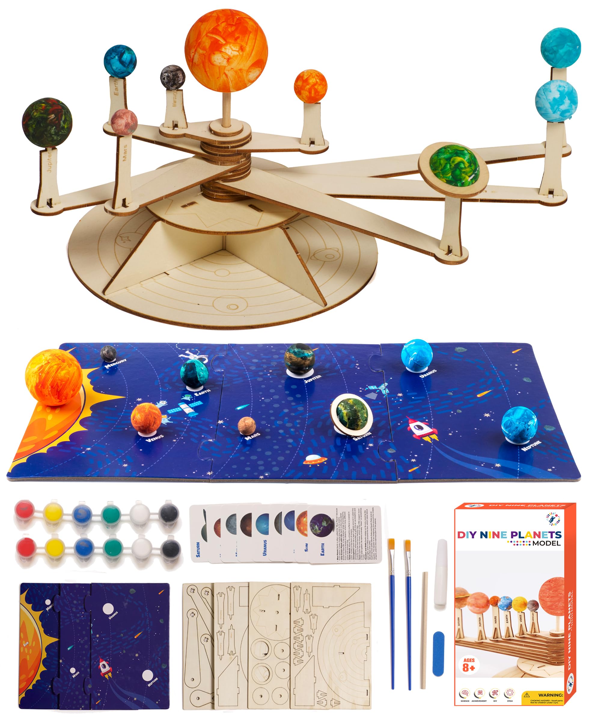 Amazon.com: Nine Planets DIY Solar System Model for Kids